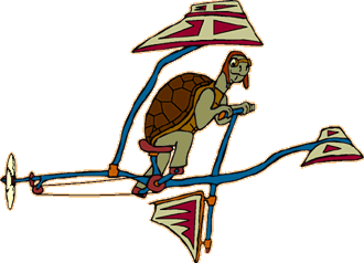wise tortoise cartoon